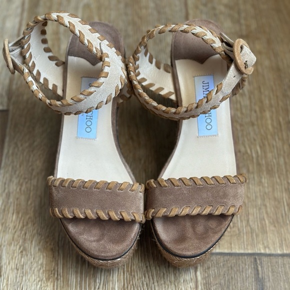 Jimmy Choo Abigail 100 Suede Wedge - Picture 2 of 5